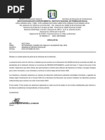 Circular Semana de Receso Estudiantil