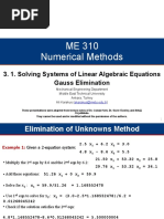 3 2 Gauss Elemination ME 310 Fall 2020