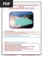 Chapitre 3: Transformations Chimiques S'effectuant Dans Les Deux Sens