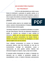 Documento de Análisis Político Coyuntural. Caso Peréz Becerra