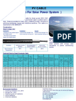 Cable For Solar Power System