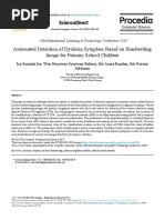 Automated Detection of Dyslexia Symptom Based On Handwriting Image For Primary School Children Automated Detection of Dyslexia Symptom Based On Handwriting Image For Primary School Children