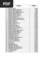 N o Rokok Harga