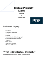 Intellectual Property Rights: Fall 2021 by Hadiqua Fazal