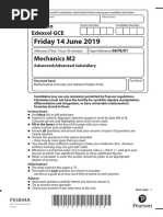 Friday 14 June 2019: Mechanics M2