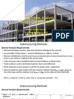 5 - Precast Frame Analysis - Substructuring Methods