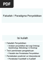 Falsafah / Paradigma Penyelidikan