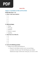 Chapter 5: Visual Effects in Microsoft Powerpoint: Exercises (Pgs 73-74) A. Tick The Correct Answers