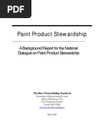 Background Report For The National Dialogue On Paint