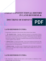 Land Reforms and Constitution