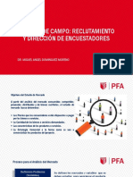 Tema 10. Trabajo de Campo. Reclutamiento y Dirección de Encuestadores