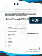 Industrial Training in CYBER SECURITY: Duration: 1-2 Months. ISO Internship Certificate + Letter