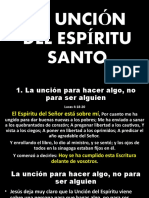 La Unción Del Espíritu Santo