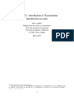 Introduction À L'économétrie Pour Débuter