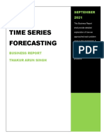 Time Series Forecasting Business Report