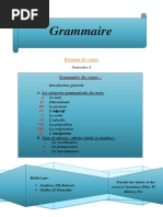 Résumé de Grammaire S1