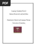 Westerveld Gillon 2002 Language Sampling Protocol