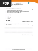 IAL Biology SB2 Assessment 6C