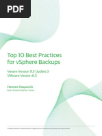 Top 10 Best Practices Vsphere Backups