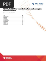 ALLEN BRADLEY - CENTERLINE 2100 MCC Dimensions