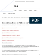 Control and Coordination-Nervous System - Class 10, Control and Coordination