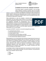 La Prueba Del ASSIST Como Mecanismo Evaluativo para El Consumo de Sustancias