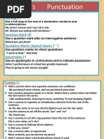 5th Lecture Punctuation