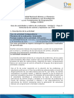 Guía de Actividades y Rúbrica de Evaluación - Unidad 2 - Paso 3 - Estructuras de Control y Repetición Con POO