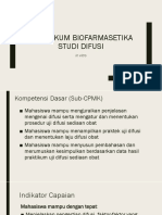 Praktikum Biofarmasetika - Uji Difusi