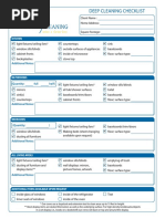 Deep Cleaning Checklist: Kitchen