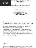 TOPIC: Financial Sector Reforms: Name: Khalid Hassan Submitted To: Dr. Tosib Alam