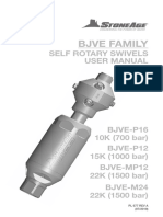 Bjve Family: Self Rotary Swivels User Manual