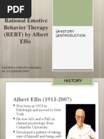 Rational Emotive Behavior Therapy (REBT) by Albert Ellis: History Introduction