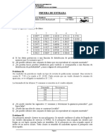 Prueba de Entrada