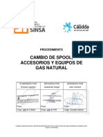 Lj-Sig-Gc-P-02 - Procedimiento de Cambio de Spool, Accesorios y Equipos de Gas Natural