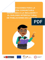 Orientaciones para La Gestión Comunitaria Orientada A La Inclusión y El Diálogo Intercultural de Poblaciones en Las II - EE.