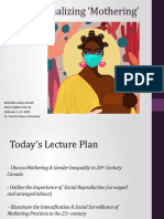 Conceptualizing Mothering': Michelle Lesley Annett SOCI/ WMGS 221.20 February 1-3, 2021 St. Francis Xavier University