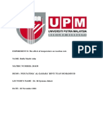 EXPERIMENT 8: The Effect of Temperature On Reaction Rate