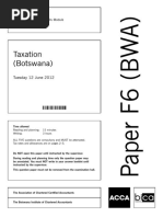 Taxation (Botswana) : Tuesday 12 June 2012