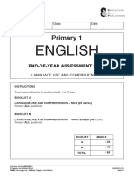 P1English - End of Year Set 1