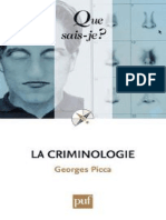 La Criminologie - Picca Georges