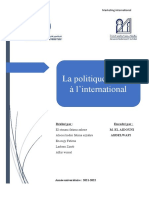 La Politique Produit À L'international Version Finale