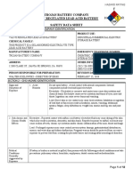 Trojan Battery Company Valve Regulated Lead Acid Battery Safety Data Sheet