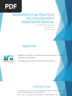 Herramientas Matematicas de Localización y Orientación Espacial