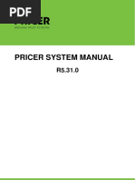 Pricer System Manual R5.31.0