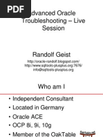 Advanced Oracle Troubleshooting - Live Session