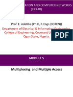 Data Communication and Computer Networks (EIE418) : Prof. E. Adetiba (PH.D, R.Engr. (COREN) )