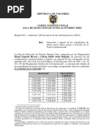 Auto Sala de Selección 28 de Marzo de 2019 Notificado 11 de Abril de 2019