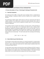 Attach 2-6-1 Process Description and Features of Toyo's H2 Plant 