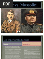 Hitler Vs Mussolini